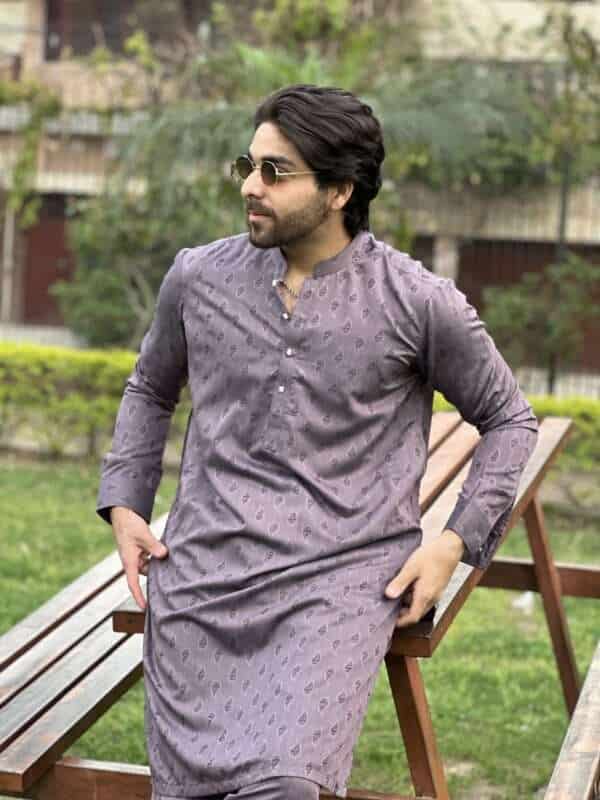 Stitched Ban Suit - Midnight Purple